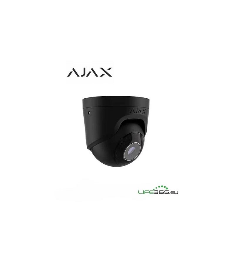Ajax Telecamera Dome IP PoE (TurretCam) (5 Mp/2.8 mm) nero