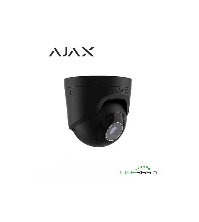 Ajax Telecamera Dome IP PoE (TurretCam) (5 Mp/2.8 mm) nero