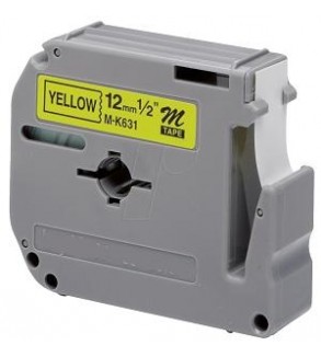 Laminato Black-Yellow 12mmX8m Brother labelMK-631BZ