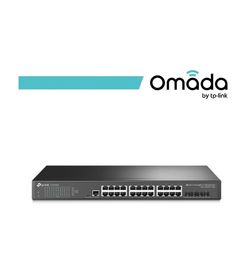 Omada Switch Managed L2+ 24 Porte Gigabit e 4 Slot SFP+ 10GE - SG3428X
