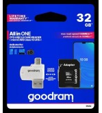 GoodRAM microSD 32GB class 10 + adpter + card reader - blister - M1A4-0320R12