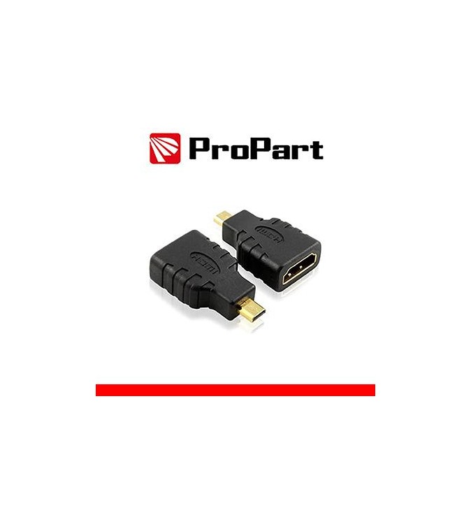 Adattatore Spina HDMI Micro(tipo D)-Presa HDMI (19PIN) dorat
