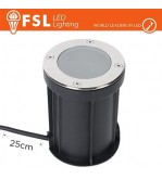 Faretto esterno carrabile calpestabile GU10 IP67 +25 cm cavo - GU10 NON INCLUSA