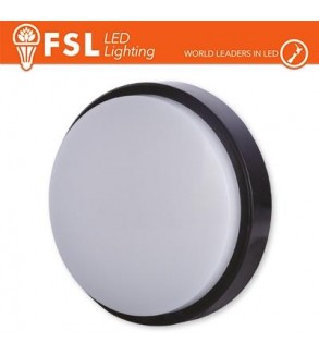 Plafoniera LED ROTONDA NERA 15W 3000K Ø180*55 IP54 