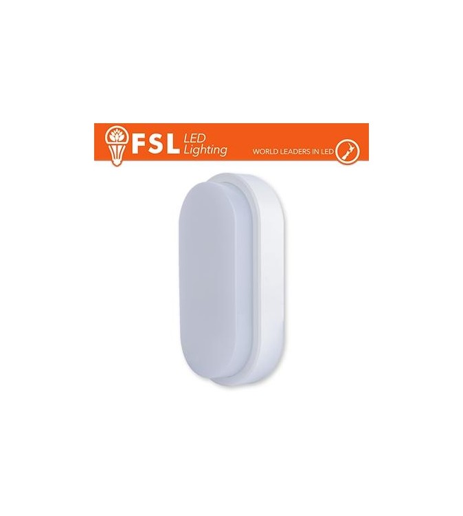 Plafoniera LED OVALE BIANCA 15W 3000K 55*100*200 IP54 