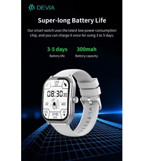 DEVIA Smart Watch WT4 IP67 modello JX627J Silver