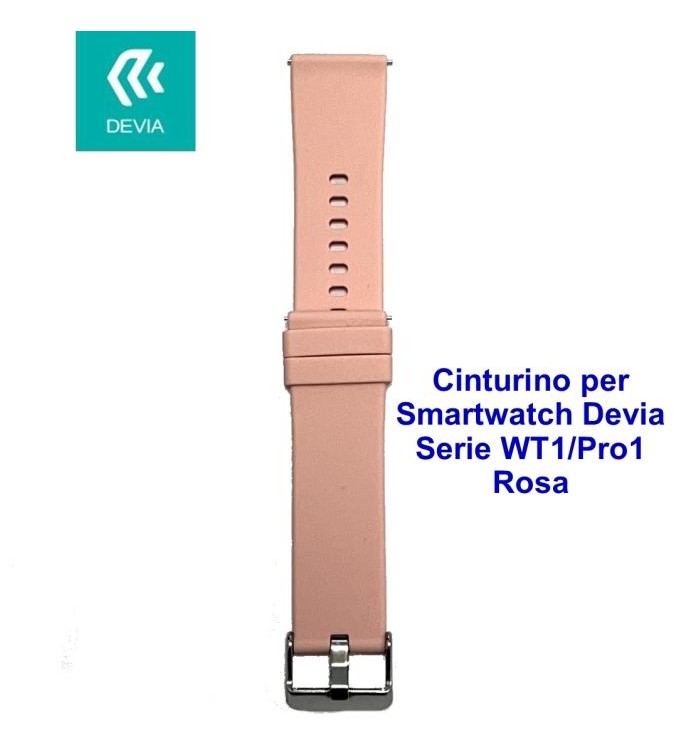 Cinturino per smartwatch Devia Serie WT1 / Pro1 Rosa