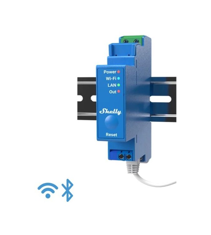 Shelly Pro 1 - IP Smart Relay contatto pulito DIN 1ch. LAN/WiFi/BT
