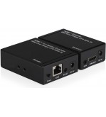 Kit TX-RX Extender HDMI, 60MT UTP, 1080p@60Hz, POE, Loop-Out