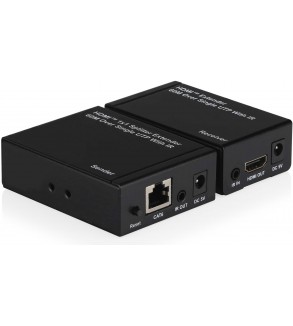 Kit TX-RX Extender HDMI, 60MT UTP, 1080p@60Hz, POE, Loop-Out