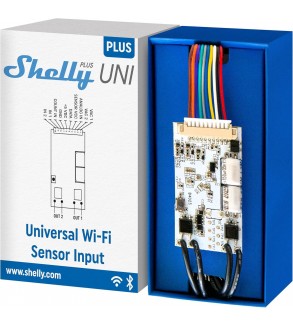 Shelly Plus Uni | Modulo Intelligente con Contatti Puliti Gestito via Wi-Fi e BL