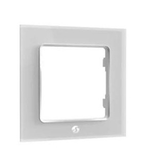 Shelly Wall Frame 1 - Placca da parete bianca compatibile Legrand