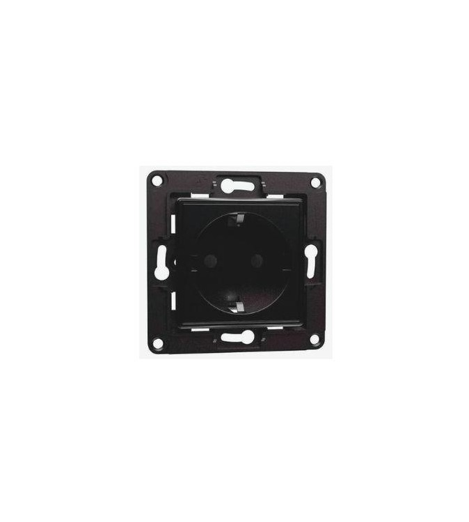 Shelly Wall Socket 1, Presa a muro EU/Schuko Nera