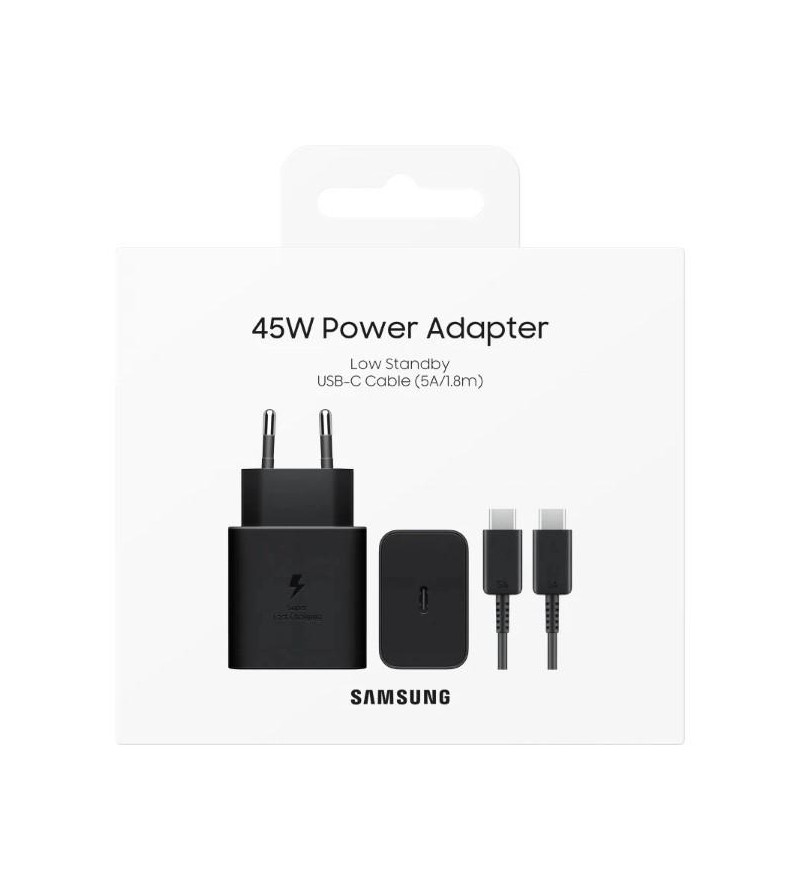 Samsung Caricatore 45W Super Fast con Cavo USB-C EP-T4511XBEGEU