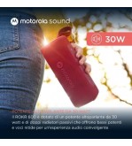 Altoparlante 30W wireless bluetooth Motorola ROKR 600 Rosso