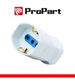 Presa volante Bipasso/Schuko 2P+T