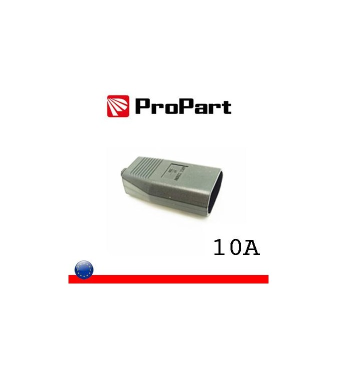 Presa 10A 2P nera polybag