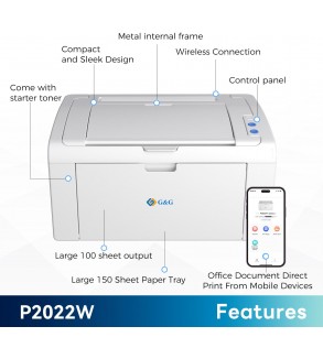 G&G P2022W Single Funzione A4 22ppm  Wi-Fi