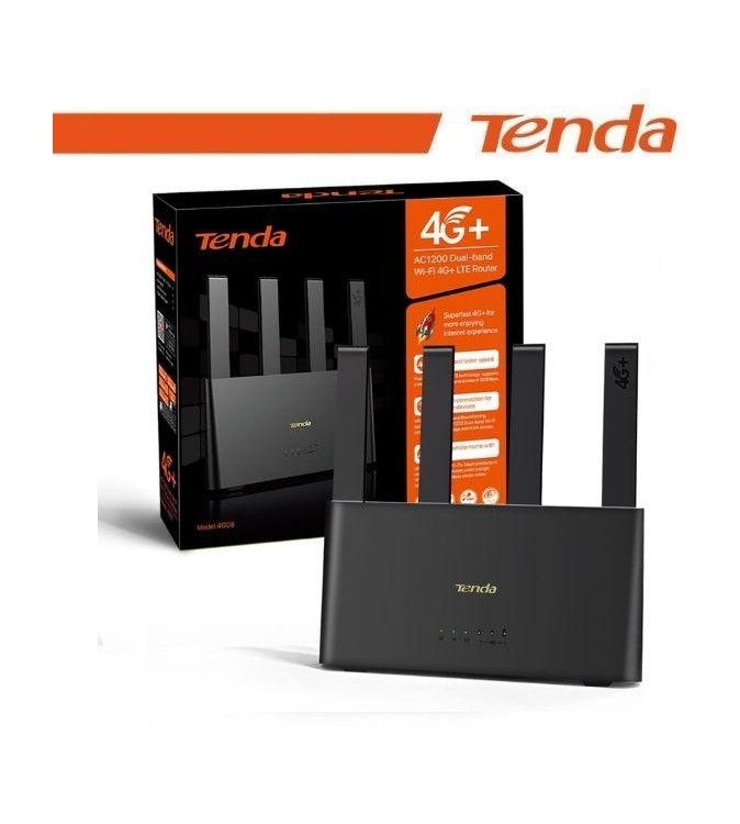 Tenda Router 4G Wi-Fi 5 (AC1200) Dual-band, 2 porte GE (compatto) | 4G08