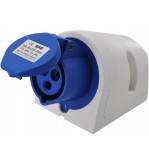 Presa a muro Indust. CEE 16A-6h 2P+T 220-250V IP44