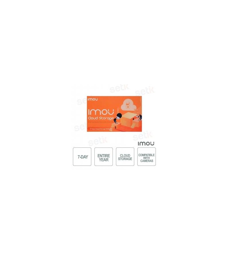 Imou New Cloud Storage Basic - Abbonamento Cloud 7gg per un anno