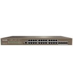 Tenda Switch Gigab PoE gestito L3 - 28port(24GE PoE +4SFP) | TEG5328P-24-410W
