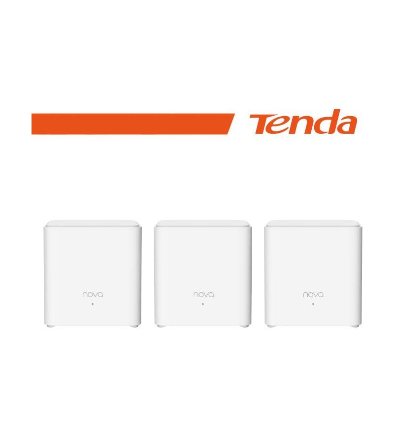 Tenda Sistema Mesh Wi-Fi 6(AX1500) 2port GE -Kit 3 pz(fino 300 m²) | EX3(3-pack)