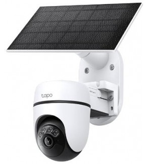 Tapo TC90 Kit Telecamera di Sicurezza Smart 360° P&T + Pannello solare