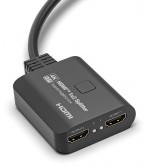 Splitter HDMI 1x2, 18G HDCP2.3, 4K@60Hz, Downscaler On-Off