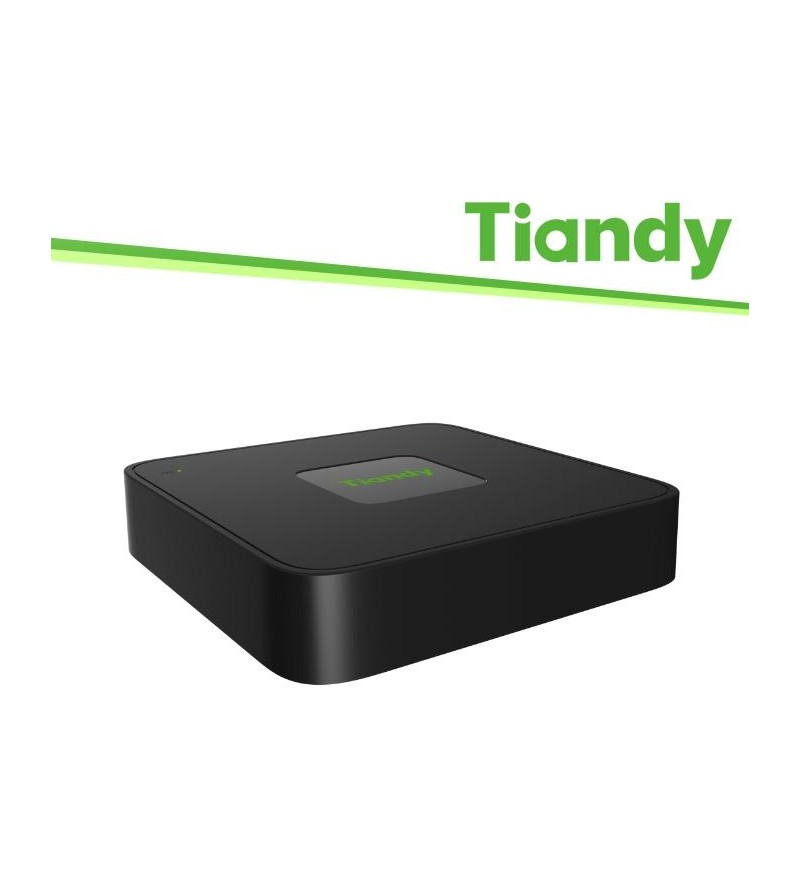 Tiandy NVR 5 Canali, 4 Porte PoE, 60/40Mbps, regist. fino a 5MP - TC-R3105