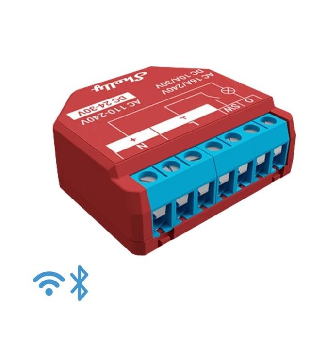 Shelly Plus 1PM - Smart Relay 16A AC/DC WiFi/BT + PM