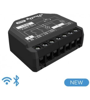 Shelly Plus 2PM Gen3 - Smart Relay Tapparelle 16A AC/DC WiFi/BT/Matter + PM
