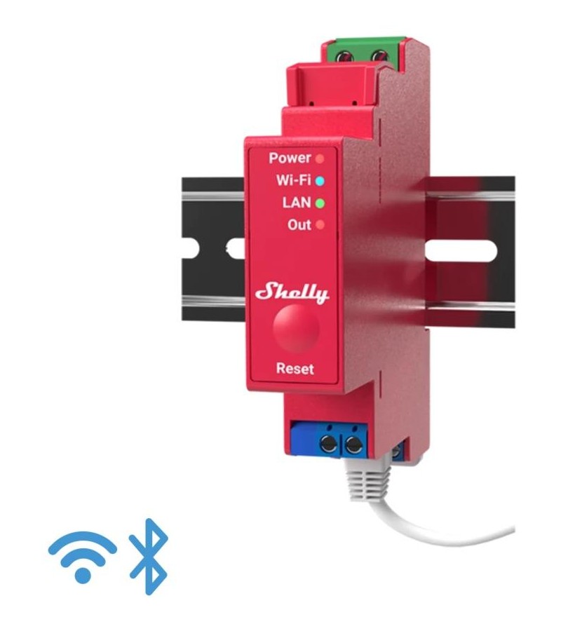 Shelly Pro 1PM - IP Smart Relay DIN 1ch. LAN/WiFi/BT + PM