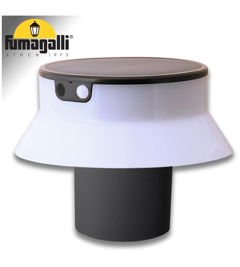 FELICE 200 SPIKE NERO SOLAR LED Ø150 PIR CCT SET RIFL. OPALE 