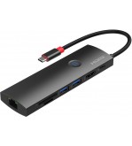 USB-C to HDMI 4K@60Hz(4:4:4) + USB3.2 GEN1(5Gbps) x2 + SD3.0