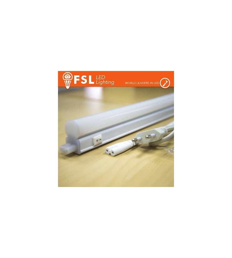 Reglette con interruttore ON/OFF 8W 3000K 60cm