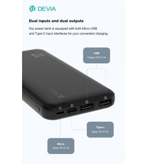 Power Bank Kintone 10,000 mAh 37 Watt Nero