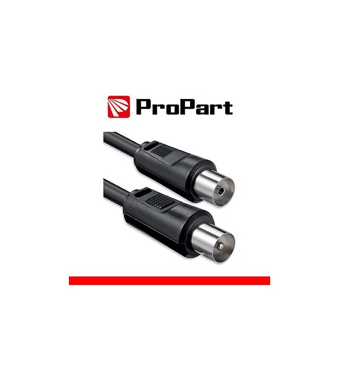 Cavo antenna TV IEC 2M SP-PR NERO