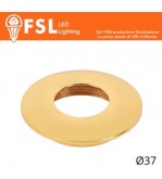 VEGA - Cover Curva per Punto Luce LED – Ø37 – Oro