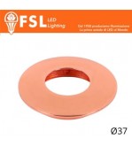 VEGA - Cover Curva per Punto Luce LED  – Ø37 – Oro Rosa