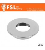 VEGA - Cover Piatta per Punto Luce LED – Ø37 – Cromo