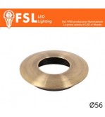 VEGA - Cover Curva per Punto Luce LED – Ø56 – Bronzo