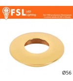 VEGA - Cover Curva per Punto Luce LED – Ø56 – Oro