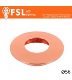 VEGA - Cover Curva per Punto Luce LED – Ø56 – Oro Rosa