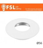 VEGA - Cover Curva per Punto Luce LED – Ø56 – Bianco opaco