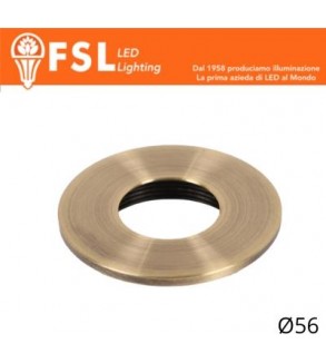 VEGA - Cover Piatta per Punto Luce LED – Ø56 – Bronzo