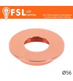 VEGA - Cover Piatta per Punto Luce LED – Ø56 – Oro Rosa