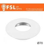 VEGA - Cover Curva per Punto Luce LED – Ø70 – Bianco opaco