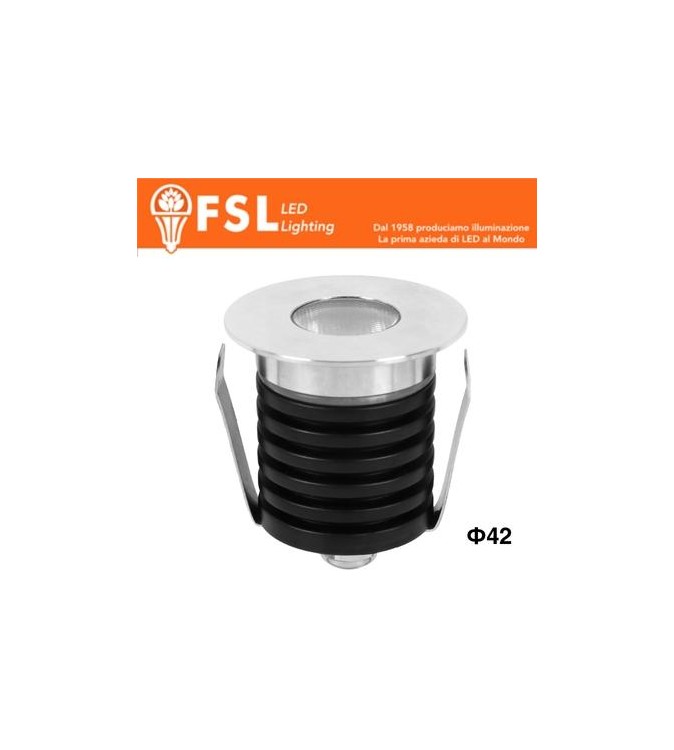 POLARIS - Punti Luce LED Spotlight Waterproof – 3W 3000K – 42*37mm – IP65