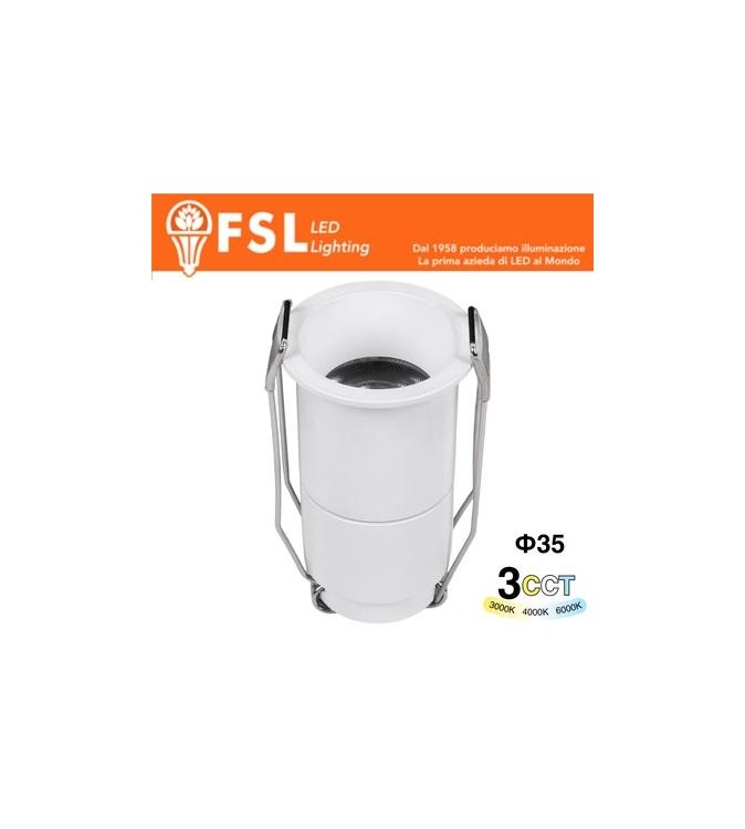ALTAIR - Micro Punto luce LED – 3W 3CCT 35*62mm IP20 - Driver Eaglerise